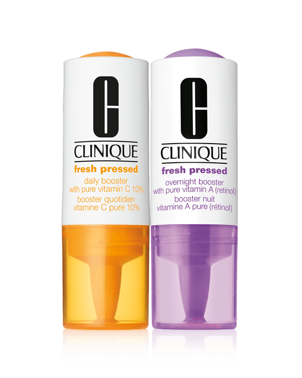 Clinique Fresh Pressed Clinical™ Daily and Overnight Boosters With Pure Vitamins C 10% + A (retinol) 1 + 1 System